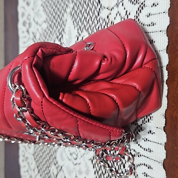 BADGLEY MISCHKA, Red vegan leather,guc - Picture 2 of 7